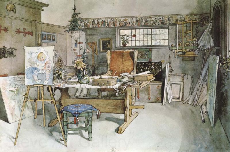 Carl Larsson One Half of the Studio Spain oil painting art
